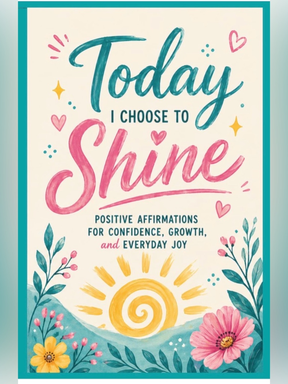 Today I Choose to Shine Inspirational Journal